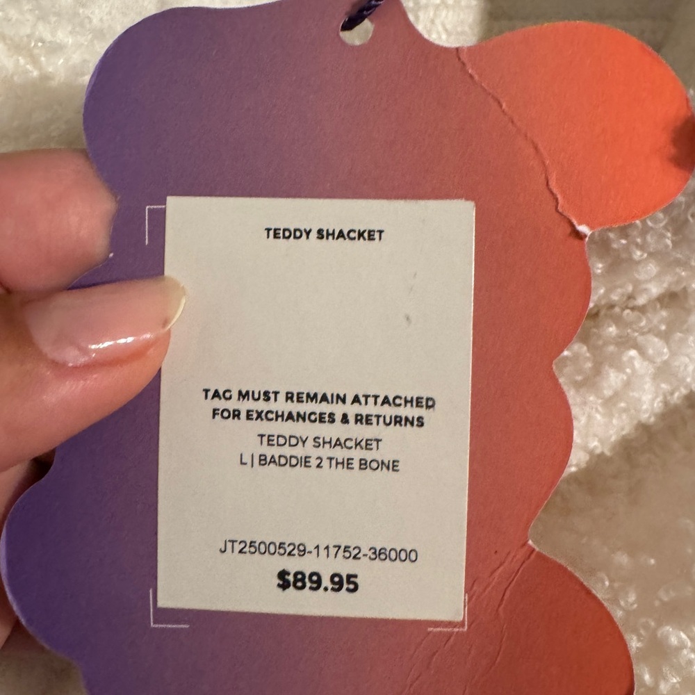 Yitty/Fabletics Teddy Shacket Sz Large - Picture 11 of 11